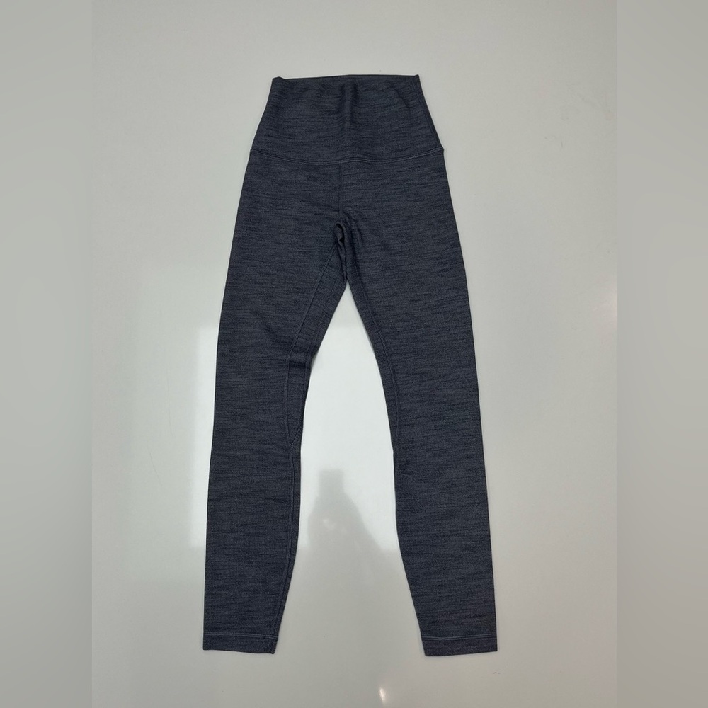 like new, never worn lululemon gray align leggings sz 2